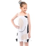 A Minimalist Pattern With Simple Lines And Shapes, Creating A Clean And Modern Aesthetic 05 Kids  Overall Dress