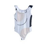 A Minimalist Pattern With Simple Lines And Shapes, Creating A Clean And Modern Aesthetic 05 Kids  Frill Swimsuit