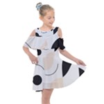 A Minimalist Pattern With Simple Lines And Shapes, Creating A Clean And Modern Aesthetic 05 Kids  Shoulder Cutout Chiffon Dress