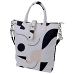 A Minimalist Pattern With Simple Lines And Shapes, Creating A Clean And Modern Aesthetic 05 Buckle Top Tote Bag