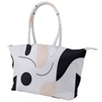 A Minimalist Pattern With Simple Lines And Shapes, Creating A Clean And Modern Aesthetic 05 Canvas Shoulder Bag