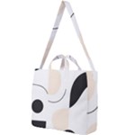 A Minimalist Pattern With Simple Lines And Shapes, Creating A Clean And Modern Aesthetic 05 Square Shoulder Tote Bag