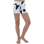 A Minimalist Pattern With Simple Lines And Shapes, Creating A Clean And Modern Aesthetic 05 Kids  Lightweight Velour Yoga Shorts