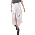 A Minimalist Pattern With Simple Lines And Shapes, Creating A Clean And Modern Aesthetic 05 Velour Split Maxi Skirt