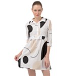 A Minimalist Pattern With Simple Lines And Shapes, Creating A Clean And Modern Aesthetic 05 Mini Skater Shirt Dress