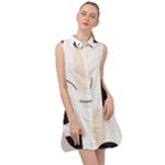 A Minimalist Pattern With Simple Lines And Shapes, Creating A Clean And Modern Aesthetic 05 Sleeveless Shirt Dress