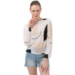 A Minimalist Pattern With Simple Lines And Shapes, Creating A Clean And Modern Aesthetic 05 Banded Bottom Chiffon Top