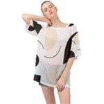 A Minimalist Pattern With Simple Lines And Shapes, Creating A Clean And Modern Aesthetic 05 Oversized Chiffon Top