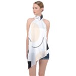 A Minimalist Pattern With Simple Lines And Shapes, Creating A Clean And Modern Aesthetic 05 Halter Asymmetric Satin Top