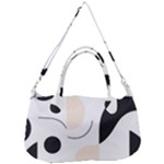 A Minimalist Pattern With Simple Lines And Shapes, Creating A Clean And Modern Aesthetic 05 Removable Strap Handbag