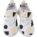 A Minimalist Pattern With Simple Lines And Shapes, Creating A Clean And Modern Aesthetic 05 Kids  Velcro Strap Shoes