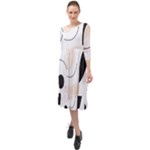 A Minimalist Pattern With Simple Lines And Shapes, Creating A Clean And Modern Aesthetic 05 Ruffle End Midi Chiffon Dress