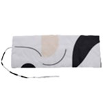 A Minimalist Pattern With Simple Lines And Shapes, Creating A Clean And Modern Aesthetic 05 Roll Up Canvas Pencil Holder (S)