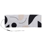 A Minimalist Pattern With Simple Lines And Shapes, Creating A Clean And Modern Aesthetic 05 Roll Up Canvas Pencil Holder (M)