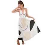 A Minimalist Pattern With Simple Lines And Shapes, Creating A Clean And Modern Aesthetic 05 Backless Maxi Beach Dress