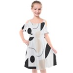 A Minimalist Pattern With Simple Lines And Shapes, Creating A Clean And Modern Aesthetic 05 Kids  Cut Out Shoulders Chiffon Dress