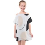 A Minimalist Pattern With Simple Lines And Shapes, Creating A Clean And Modern Aesthetic 05 Kids  One Piece Chiffon Dress