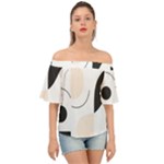 A Minimalist Pattern With Simple Lines And Shapes, Creating A Clean And Modern Aesthetic 05 Off Shoulder Short Sleeve Top