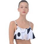 A Minimalist Pattern With Simple Lines And Shapes, Creating A Clean And Modern Aesthetic 05 Frill Bikini Top