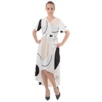 A Minimalist Pattern With Simple Lines And Shapes, Creating A Clean And Modern Aesthetic 05 Front Wrap High Low Dress