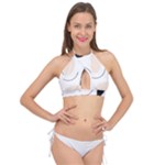 A Minimalist Pattern With Simple Lines And Shapes, Creating A Clean And Modern Aesthetic 05 Cross Front Halter Bikini Top