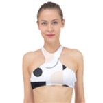 A Minimalist Pattern With Simple Lines And Shapes, Creating A Clean And Modern Aesthetic 05 High Neck Bikini Top