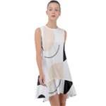 A Minimalist Pattern With Simple Lines And Shapes, Creating A Clean And Modern Aesthetic 05 Frill Swing Dress