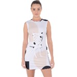 A Minimalist Pattern With Simple Lines And Shapes, Creating A Clean And Modern Aesthetic 05 Lace Up Front Bodycon Dress