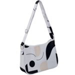 A Minimalist Pattern With Simple Lines And Shapes, Creating A Clean And Modern Aesthetic 05 Zip Up Shoulder Bag