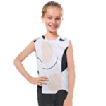 A Minimalist Pattern With Simple Lines And Shapes, Creating A Clean And Modern Aesthetic 05 Kids  Mesh Tank Top