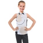 A Minimalist Pattern With Simple Lines And Shapes, Creating A Clean And Modern Aesthetic 05 Kids  Sleeveless Polo T-Shirt