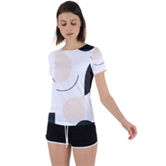 Back Circle Cutout Sports T-Shirt 