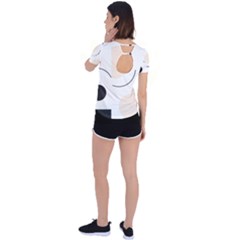 Back Circle Cutout Sports T-Shirt 