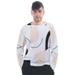 A Minimalist Pattern With Simple Lines And Shapes, Creating A Clean And Modern Aesthetic 05 Men s Long Sleeve Raglan T-Shirt