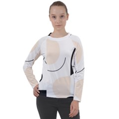 A Minimalist Pattern With Simple Lines And Shapes, Creating A Clean And Modern Aesthetic 05 Women s Long Sleeve Raglan T