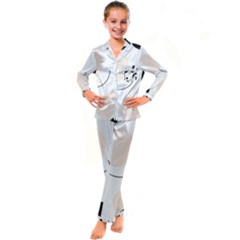 Kids  Satin Long Sleeve Pajamas Set 