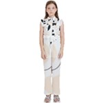 A Minimalist Pattern With Simple Lines And Shapes, Creating A Clean And Modern Aesthetic 05 Kids  Sleeveless Ruffle Edge Band Collar Chiffon One Piece