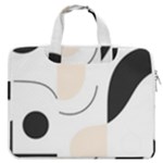 A Minimalist Pattern With Simple Lines And Shapes, Creating A Clean And Modern Aesthetic 05 MacBook Pro 13  Double Pocket Laptop Bag