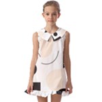 A Minimalist Pattern With Simple Lines And Shapes, Creating A Clean And Modern Aesthetic 05 Kids  Pilgrim Collar Ruffle Hem Dress