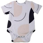 A Minimalist Pattern With Simple Lines And Shapes, Creating A Clean And Modern Aesthetic 05 Baby Short Sleeve Bodysuit