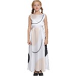 A Minimalist Pattern With Simple Lines And Shapes, Creating A Clean And Modern Aesthetic 05 Kids  Satin Sleeveless Maxi Dress