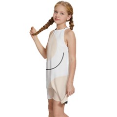 Kids  Halter Collar Waist Tie Chiffon Dress 