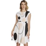 A Minimalist Pattern With Simple Lines And Shapes, Creating A Clean And Modern Aesthetic 05 Cap Sleeve High Waist Dress