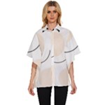 A Minimalist Pattern With Simple Lines And Shapes, Creating A Clean And Modern Aesthetic 05 Women s Batwing Button Up Shirt