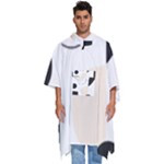 A Minimalist Pattern With Simple Lines And Shapes, Creating A Clean And Modern Aesthetic 05 Men s Hooded Rain Ponchos