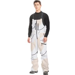 Men s Front Zip Ski And Snowboard Bib Pants 