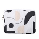 A Minimalist Pattern With Simple Lines And Shapes, Creating A Clean And Modern Aesthetic 05 13  Vertical Laptop Sleeve Case With Pocket