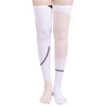 A Minimalist Pattern With Simple Lines And Shapes, Creating A Clean And Modern Aesthetic 05 Thigh High Stockings