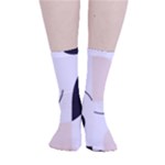 A Minimalist Pattern With Simple Lines And Shapes, Creating A Clean And Modern Aesthetic 05 Smooth Crew Length Tube Socks