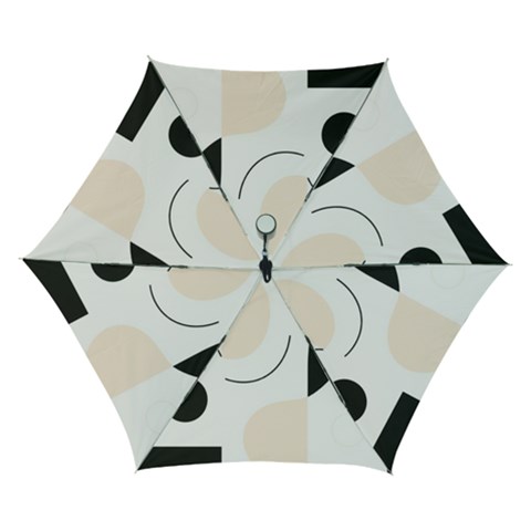 A Minimalist Pattern With Simple Lines And Shapes, Creating A Clean And Modern Aesthetic 05 Automatic Folding Umbrella with Case (Small) from ArtsNow.com